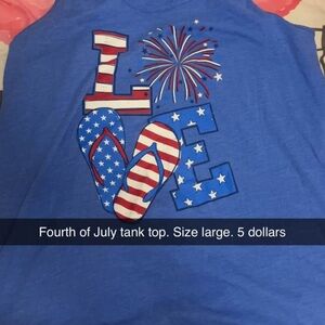 Patriotic Blue Tank Top